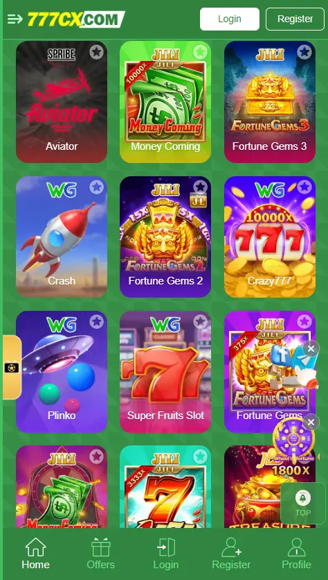 777CX Game APK Screenshot